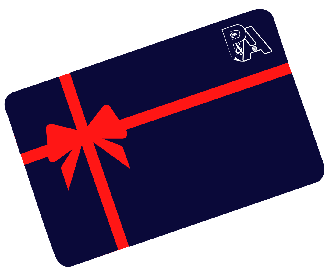 Carte cadeau P&amp;A. – Le cadeau parfait pour un guitariste