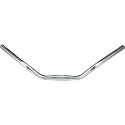 Dimension 25.4 Urban Cruiser Bar, 600mm Wide, 70mm Rise, 50 degree Sweep, Silver
