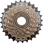 Freewheels- Multiple Sprocket, MF-TZ20 TOURNEY, 6-SPEED 14-28