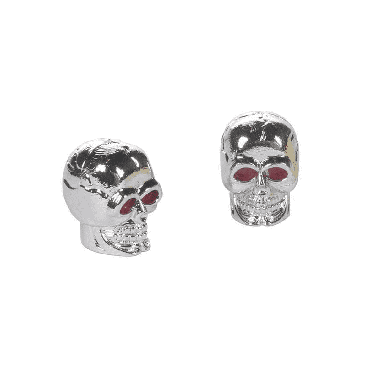 Dimension Skull Valve Caps Chrome