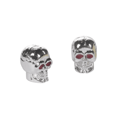 Dimension Skull Valve Caps Chrome