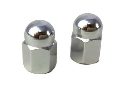 Dimension Chrome Nut Valve Caps Pair