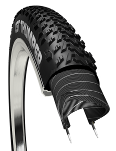 CST Fringe Tire - 20 x 2.8, Clincher, Wire, Black