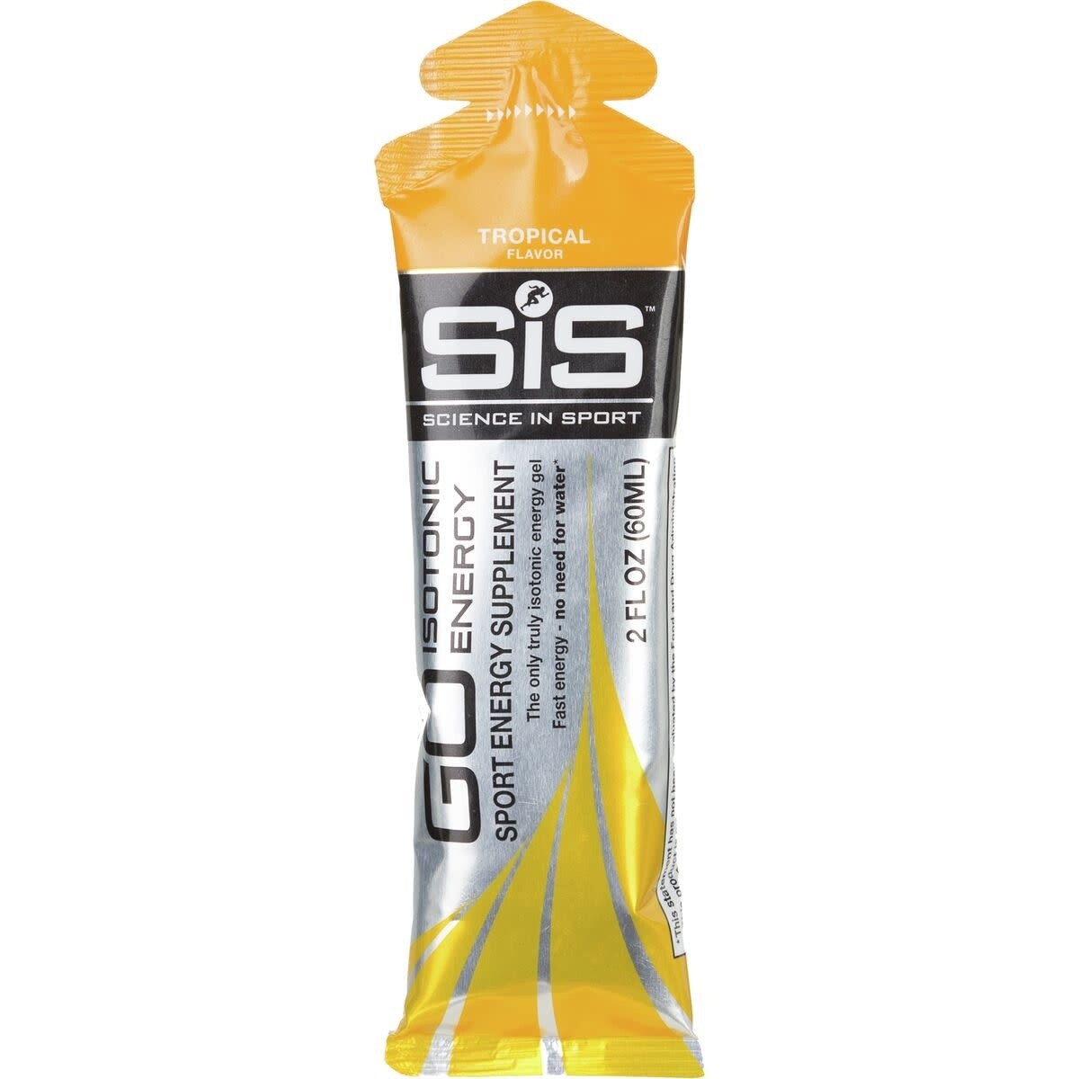 SiS GO Isotonic Energy Gel: Tropical, 60ml, each