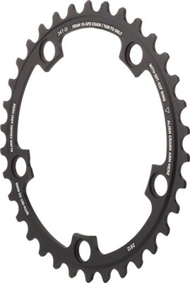 SRAM Red X-Glide 34T 10 Speed 110 BCD Black Road 50-34 Chainring