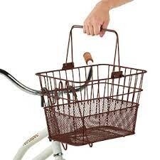 Retrospec Apollo Bike Basket, steel- Brown