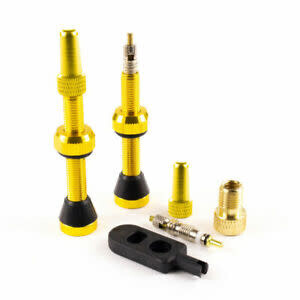 Serfas Tubeless Valves- pair  44 mm Yellow