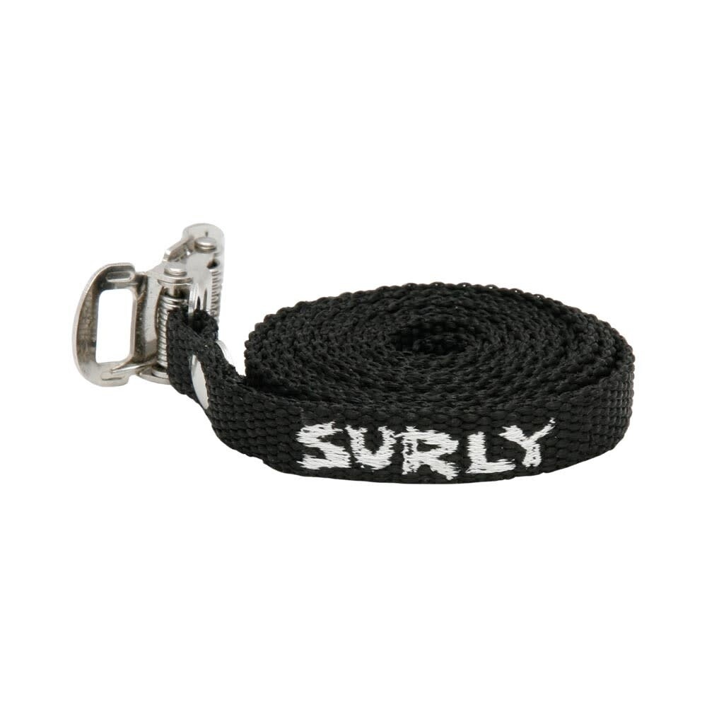 Surly Junk Strap 120cm Rack Strap: Black with Stainless Buckle~ 6-Pack