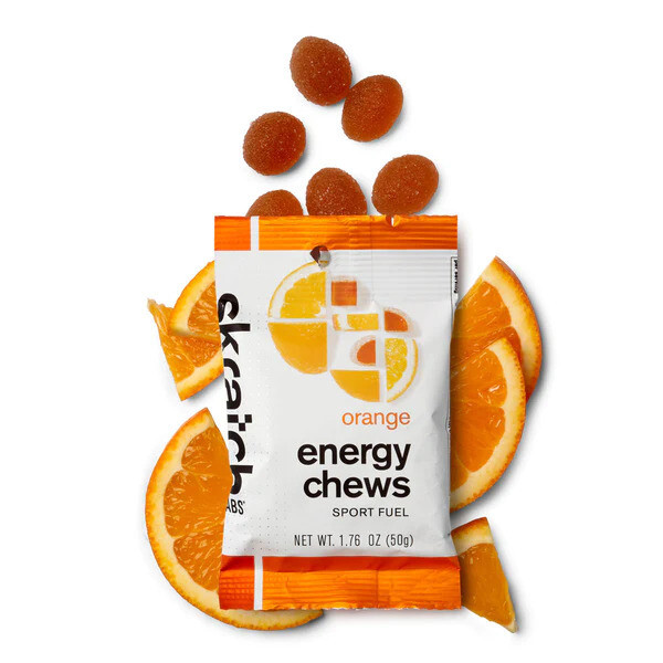 Sport Energy Chews, Orange, 50g, Single Serving