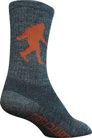 SockGuy Wool Sasquatch Socks - 6", Gray, Small/Medium