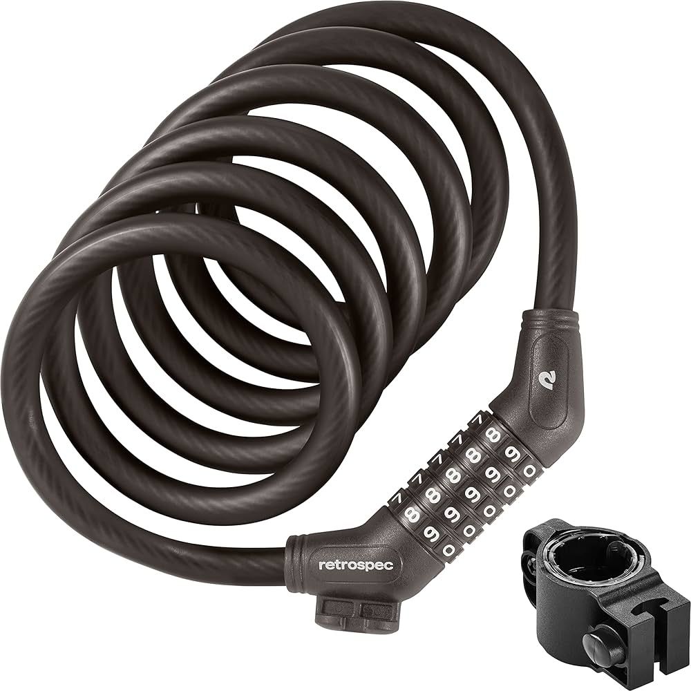 Retrospec Grizzly combo cable lock 12mm
