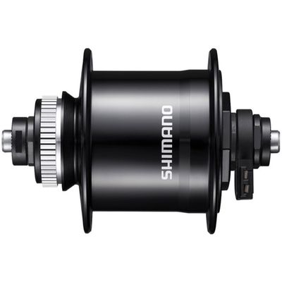 Shimano Metrea DH-UR700-3D Dynamo Front Hub - QR x 100mm, Center-Lock, Black, 36h