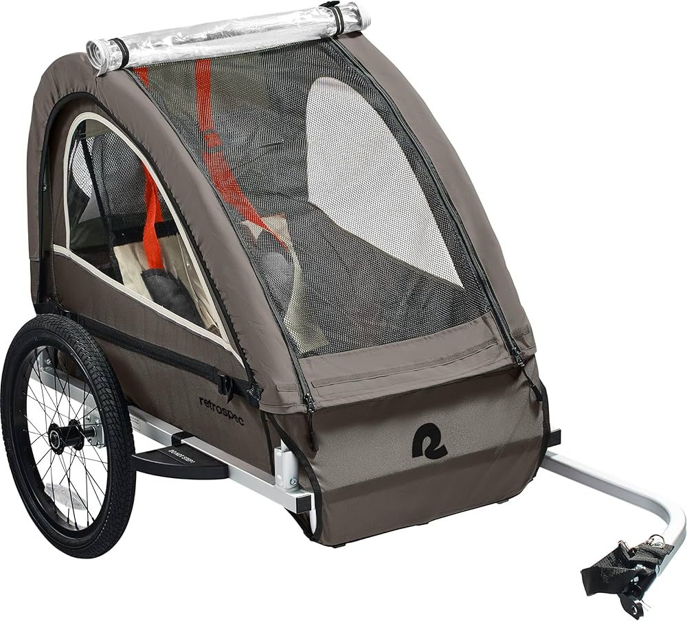 Retrospec Rover Plus Kids Trailer- Single, Basalt