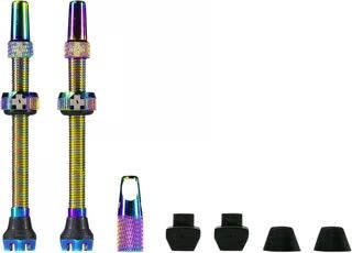 Black Ox Tubeless 40mm Valve Stem Kit, Oil Slick