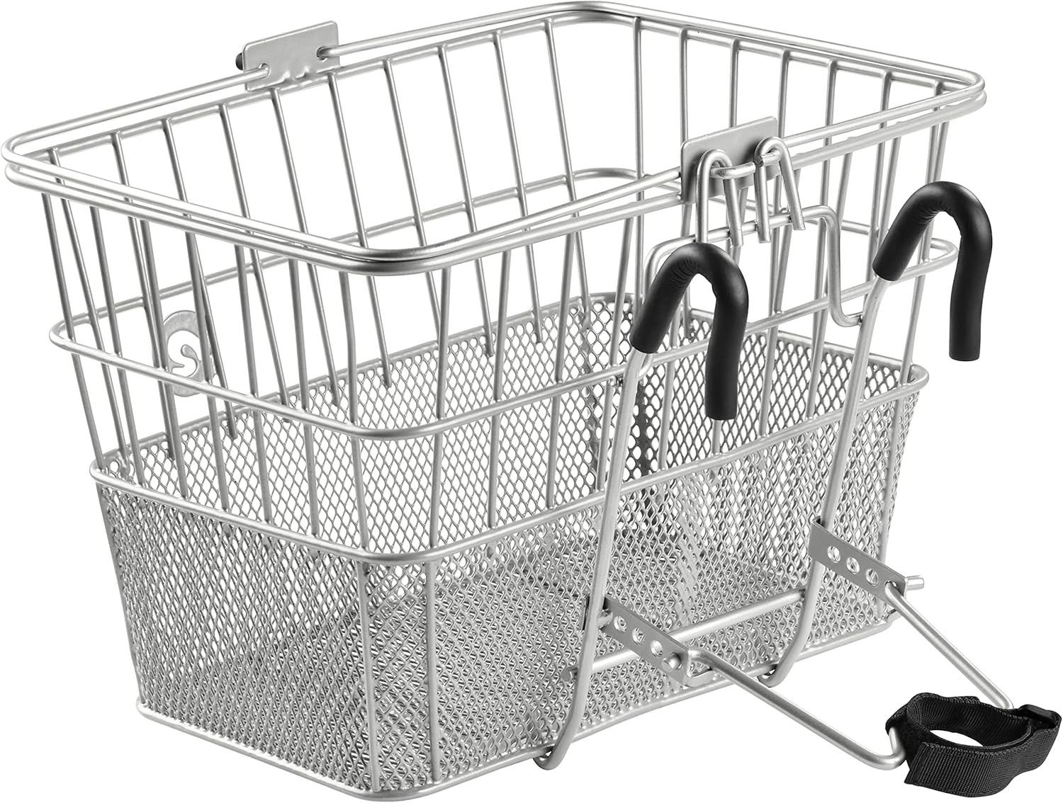 Retrospec Apollo Bike Basket, steel- Silver