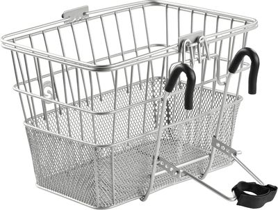 Retrospec Apollo Bike Basket, steel- Silver