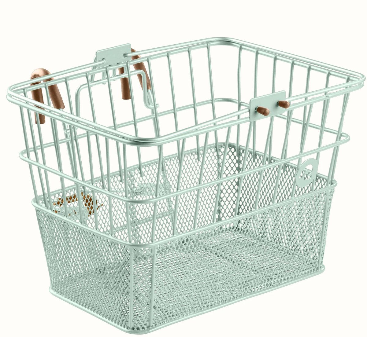 Retrospec Apollo Bike Front Basket, steel- Matcha
