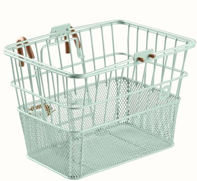 Retrospec Apollo Bike Front Basket, steel- Matcha