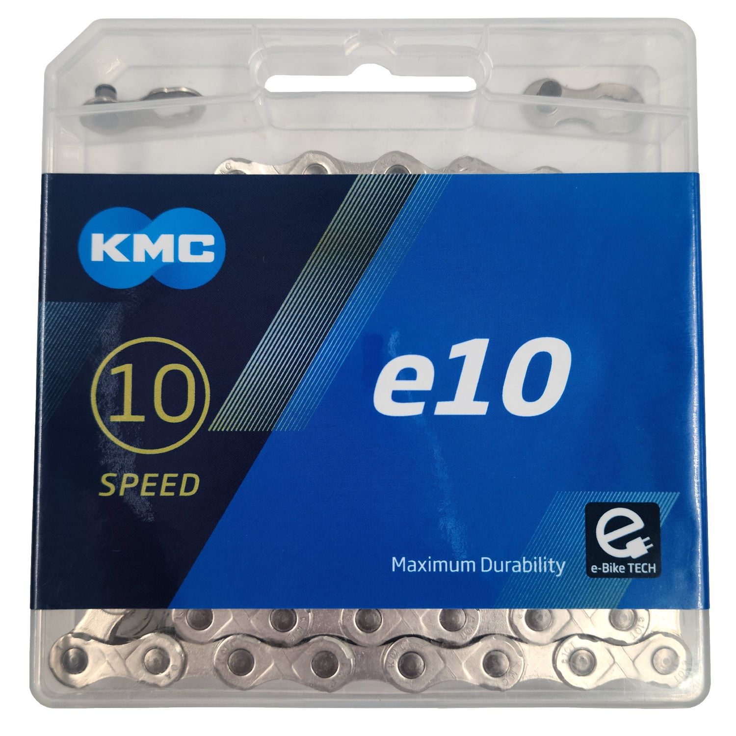 KMC e10 eBike Chain - 10 Speed, 136 Links, Silver