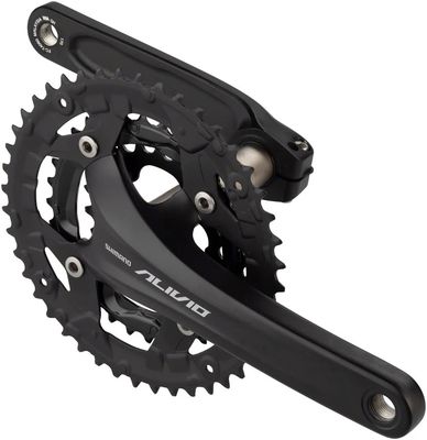 Shimano Alivio FC-T4060 Crankset - 170mm, 9-Speed, 48/36/26t, 104/64 BCD, Hollowtech II Spindle Interface, Black