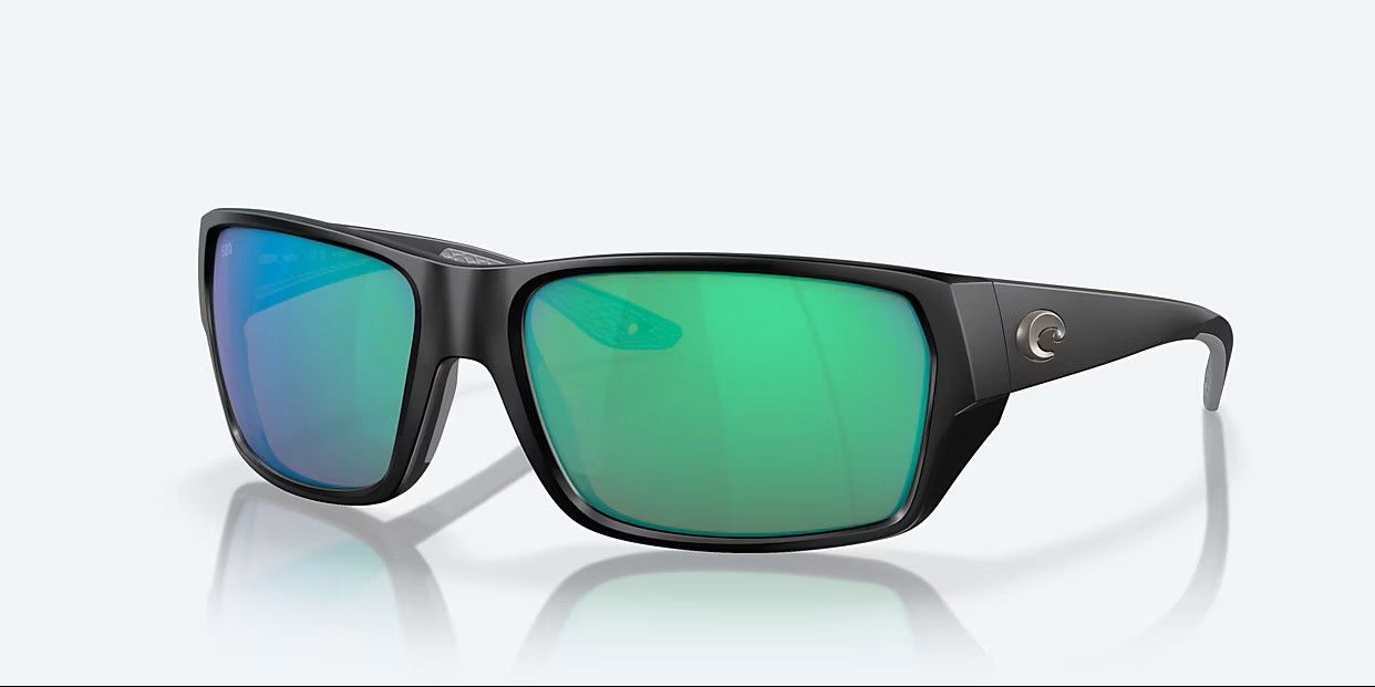 Costa Tailfin Matte Blk w/Green Mirror 580P