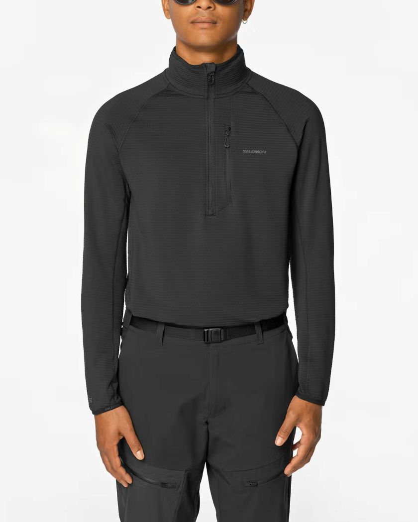 SALOMON M SNTIAL LIGHTWARM HZ '27, Color: DEEP BLACK, Size: M
