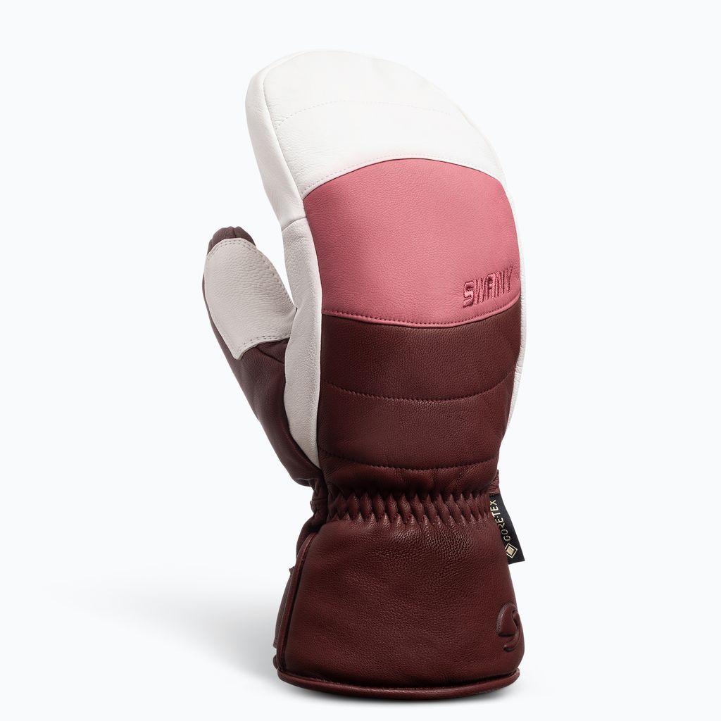 SWANY L CALORE MITT  '27, Color: MAR/WHT, Size: S