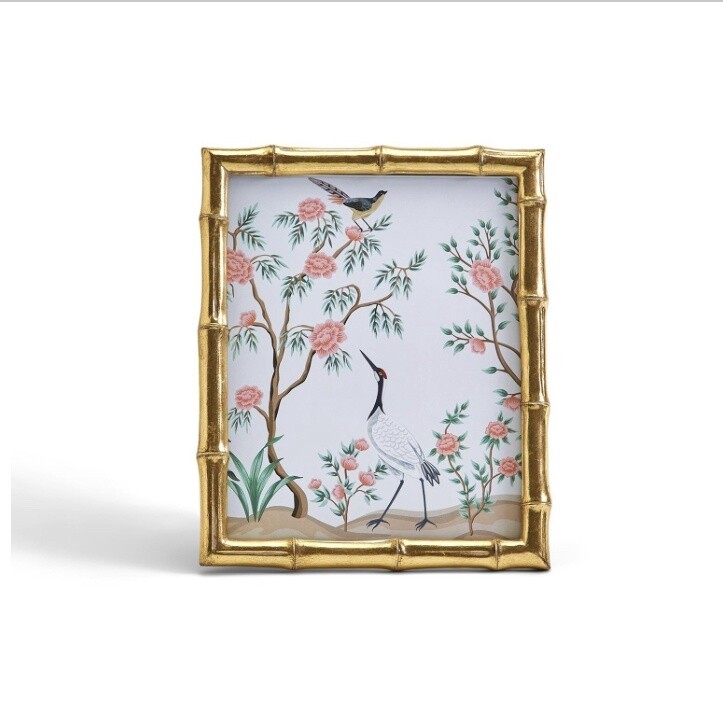 GOLD FAUX BAMBOO 8x10 PHOTO FRAME