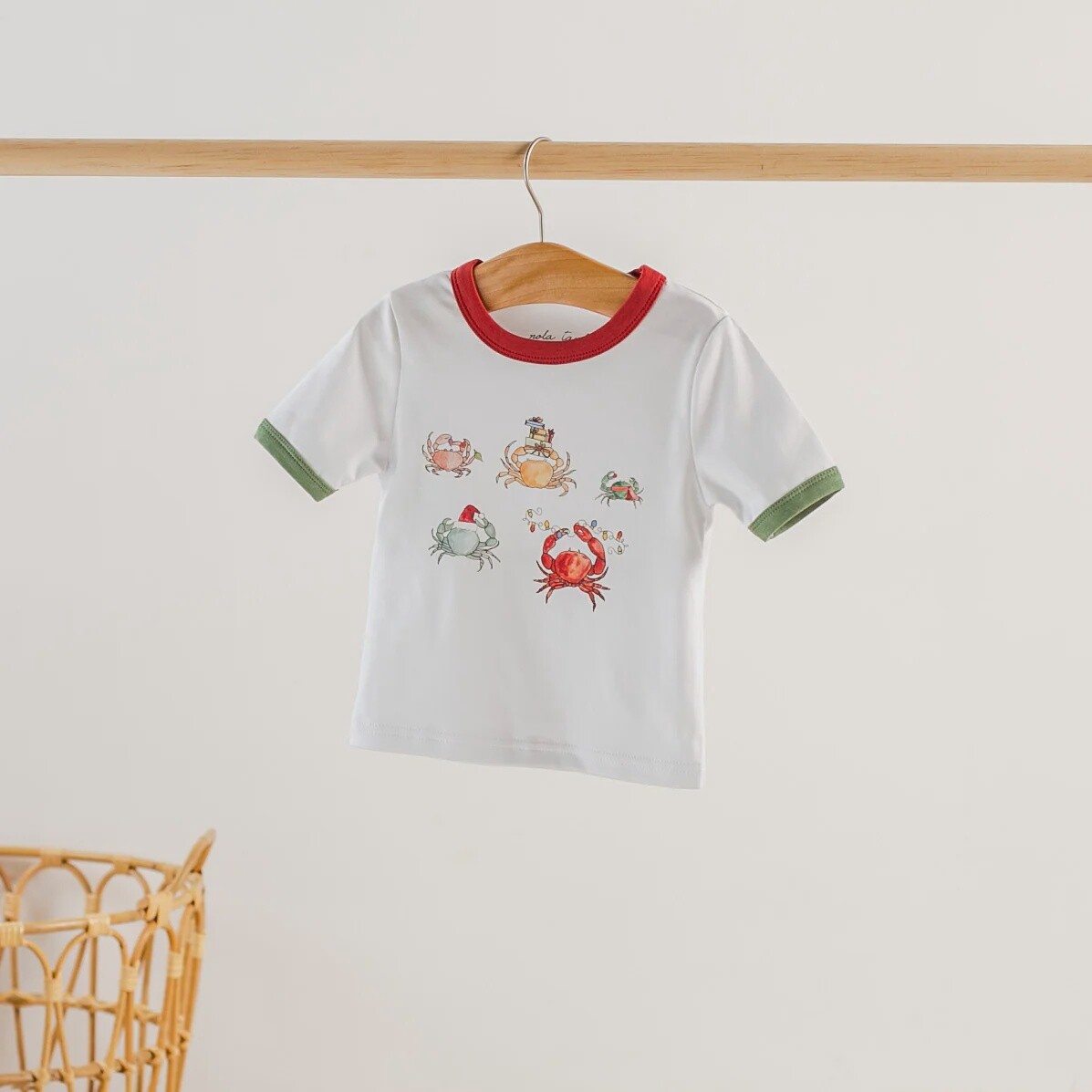 HE SEES YOU WHEN YOU’RE CRABBY ORGANIC COTTON TEE
