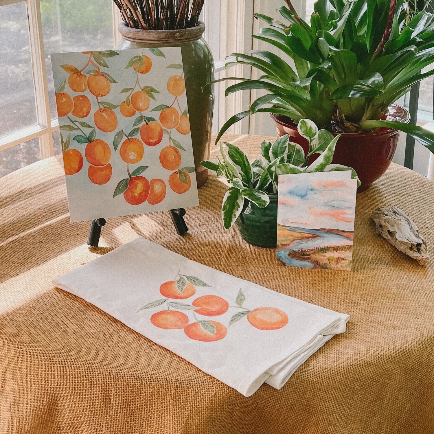 ORANGES TEA TOWEL