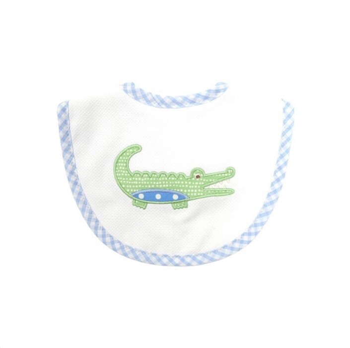 BLUE ALLIGATOR BIB