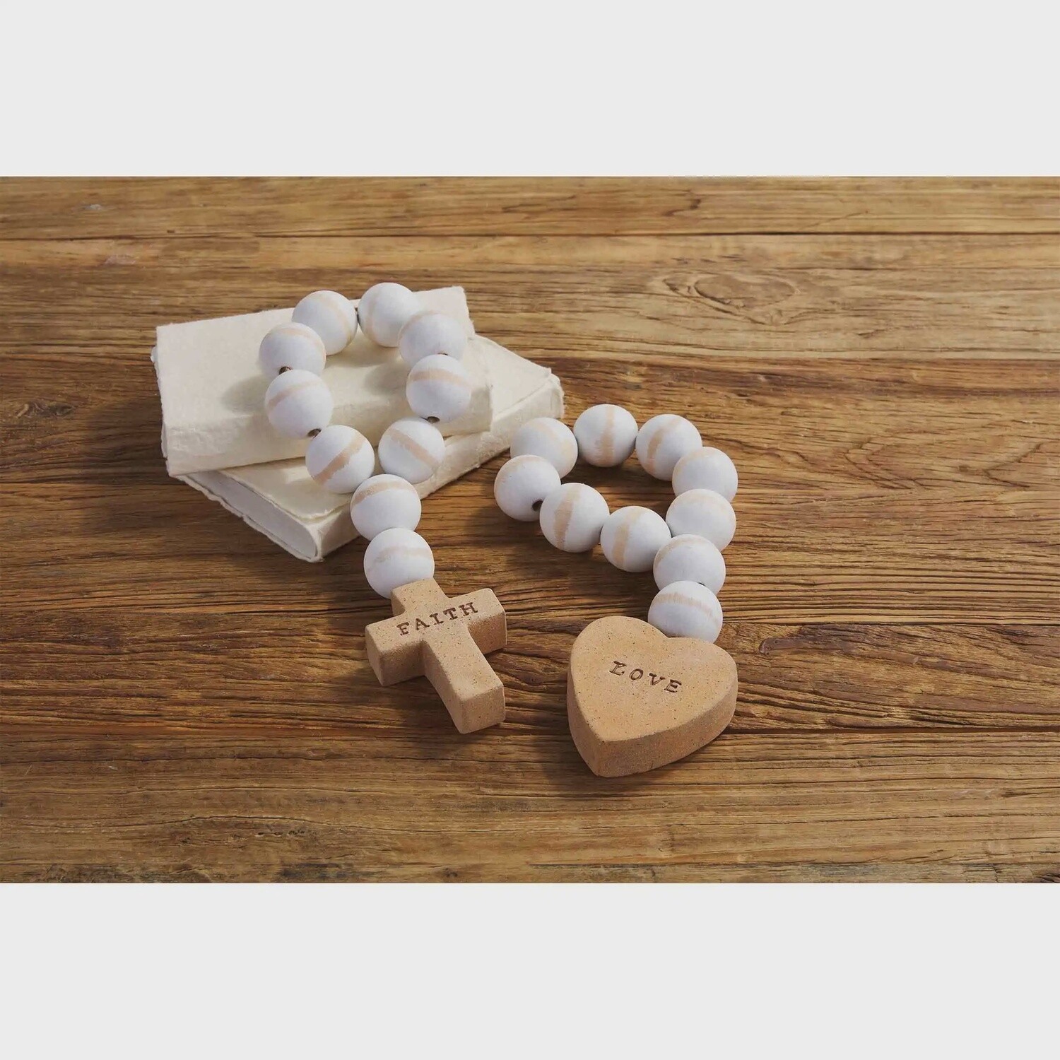TERRACOTTA WOOD BEADS