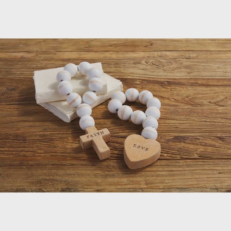TERRACOTTA WOOD BEADS