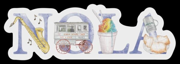 NOLA DIE CUT STICKER