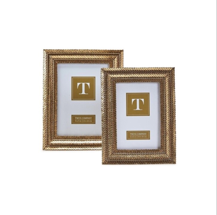 GOLD FERN 5x7 PHOTO FRAME