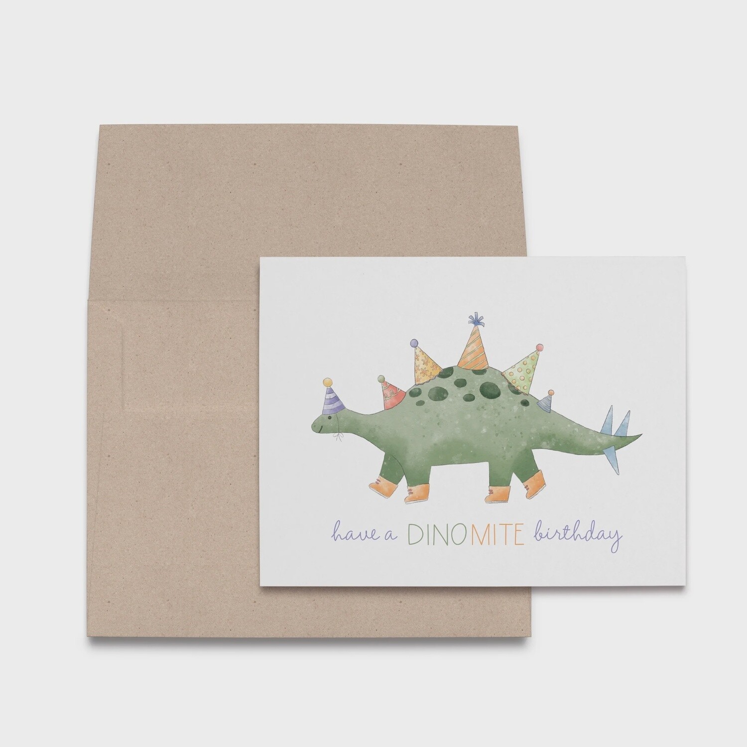 DINO-MITE BIRTHDAY GREETING CARD