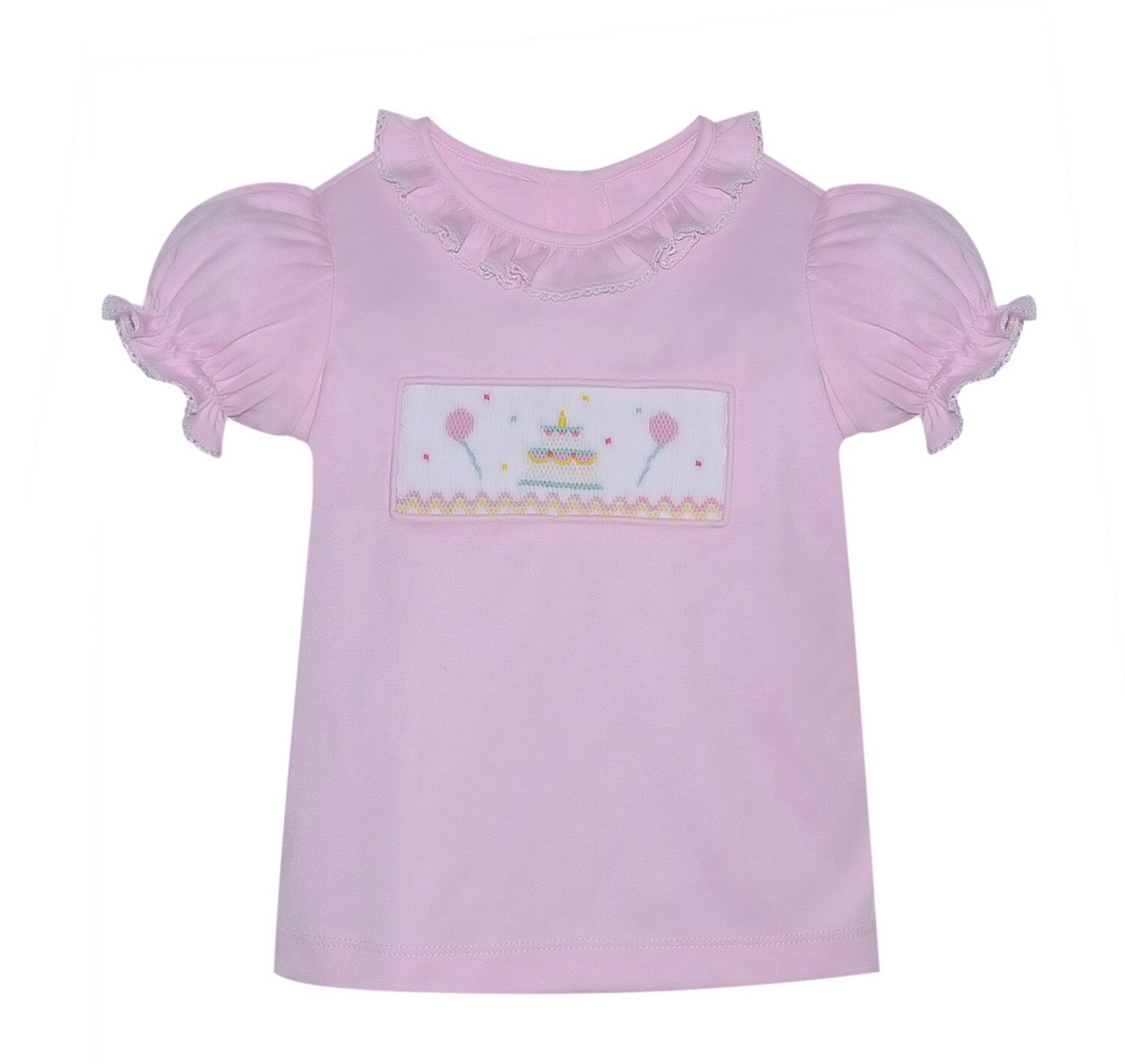EMMA PINK SMOCKED BIRTHDAY BLOUSE