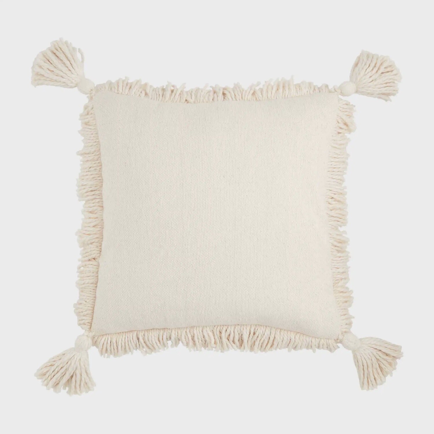 SQUARE FRINGE TASSEL PILLOW