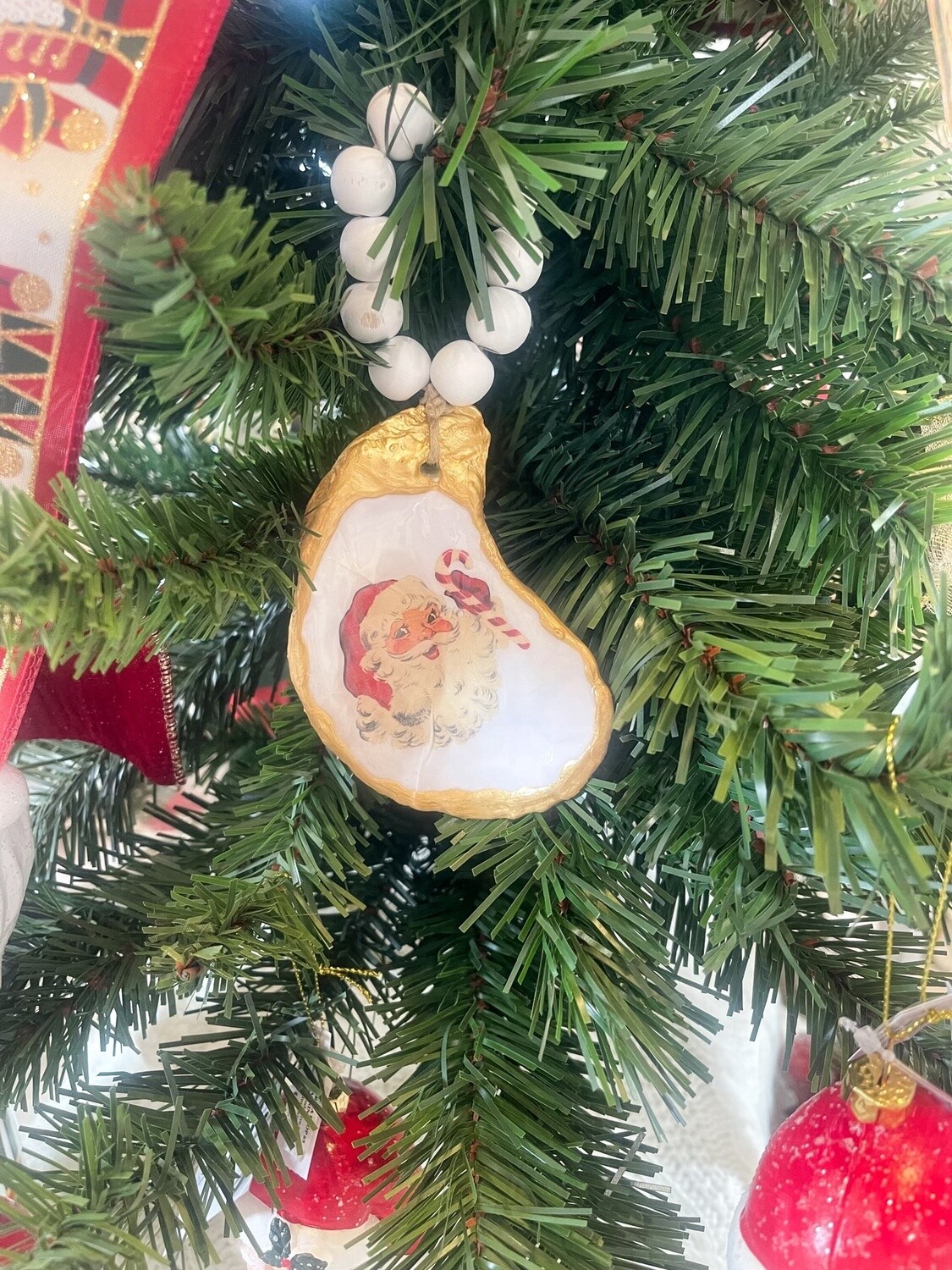 OYSTER SANTA ORNAMENT
