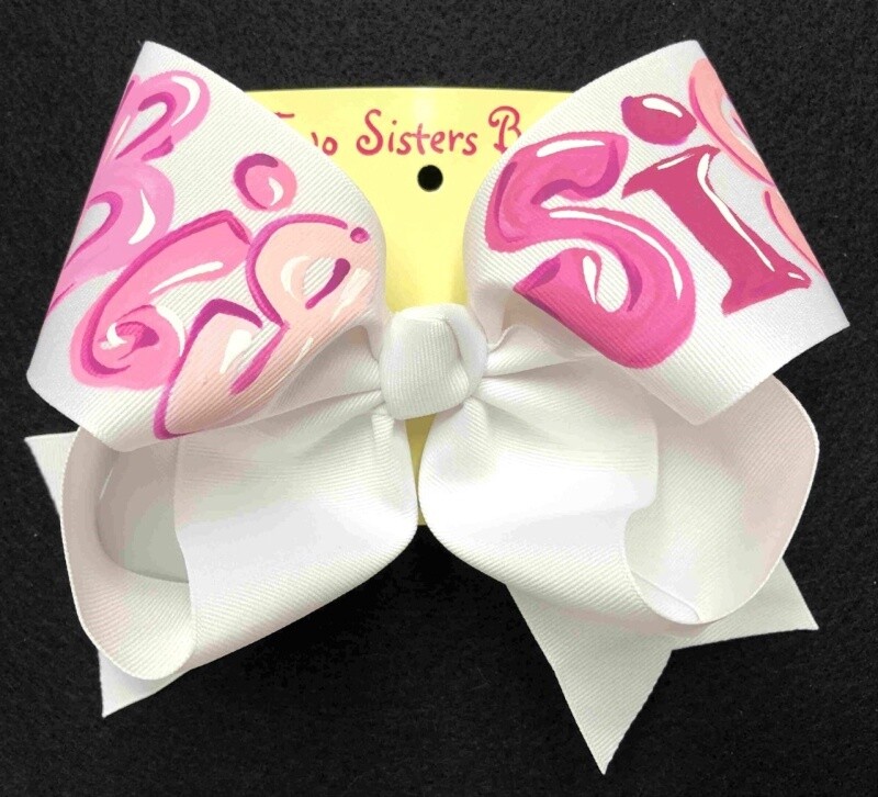 MEDIUM HAND PAINTED HAIR BOW