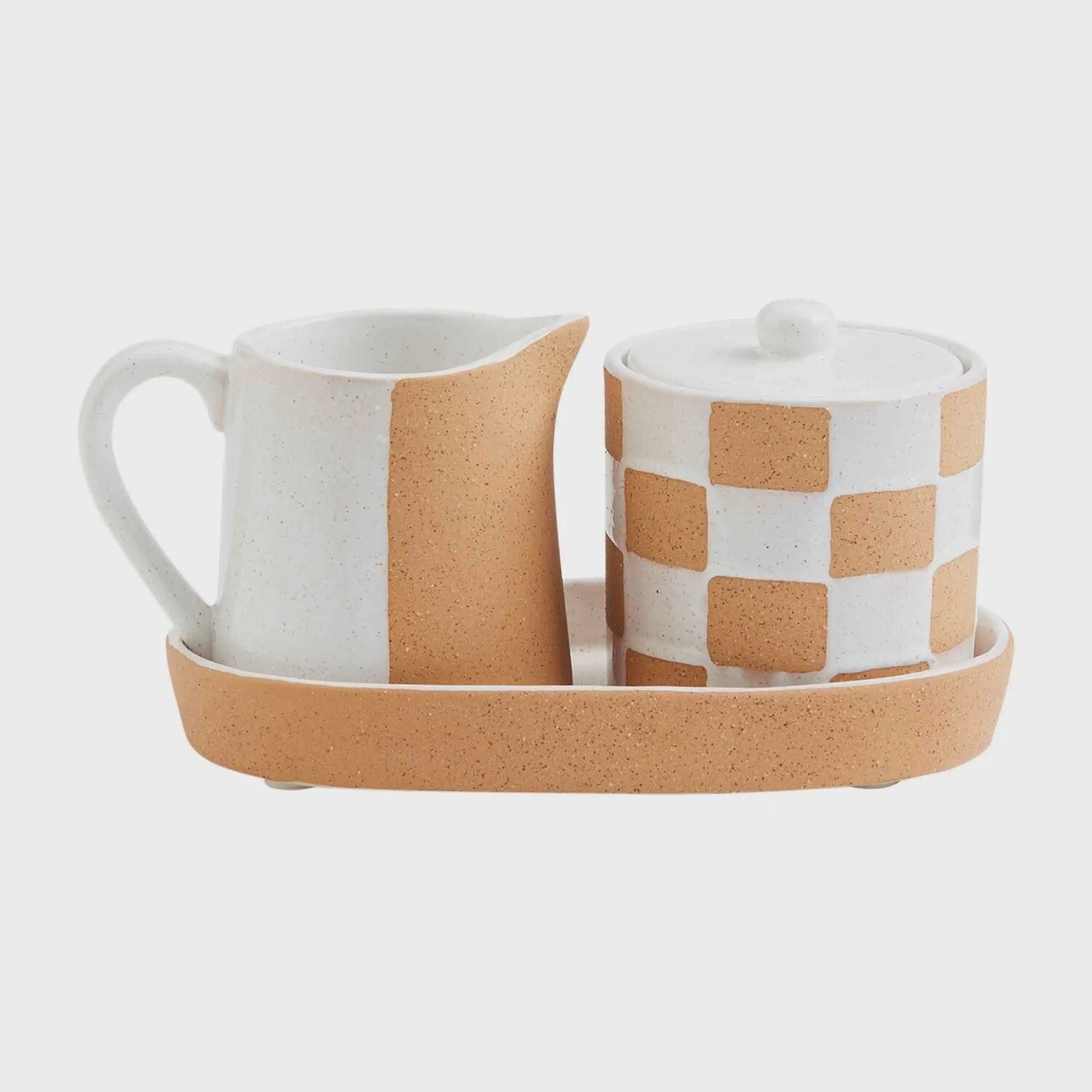 TERRACOTTA CREAM &amp; SUGAR SET