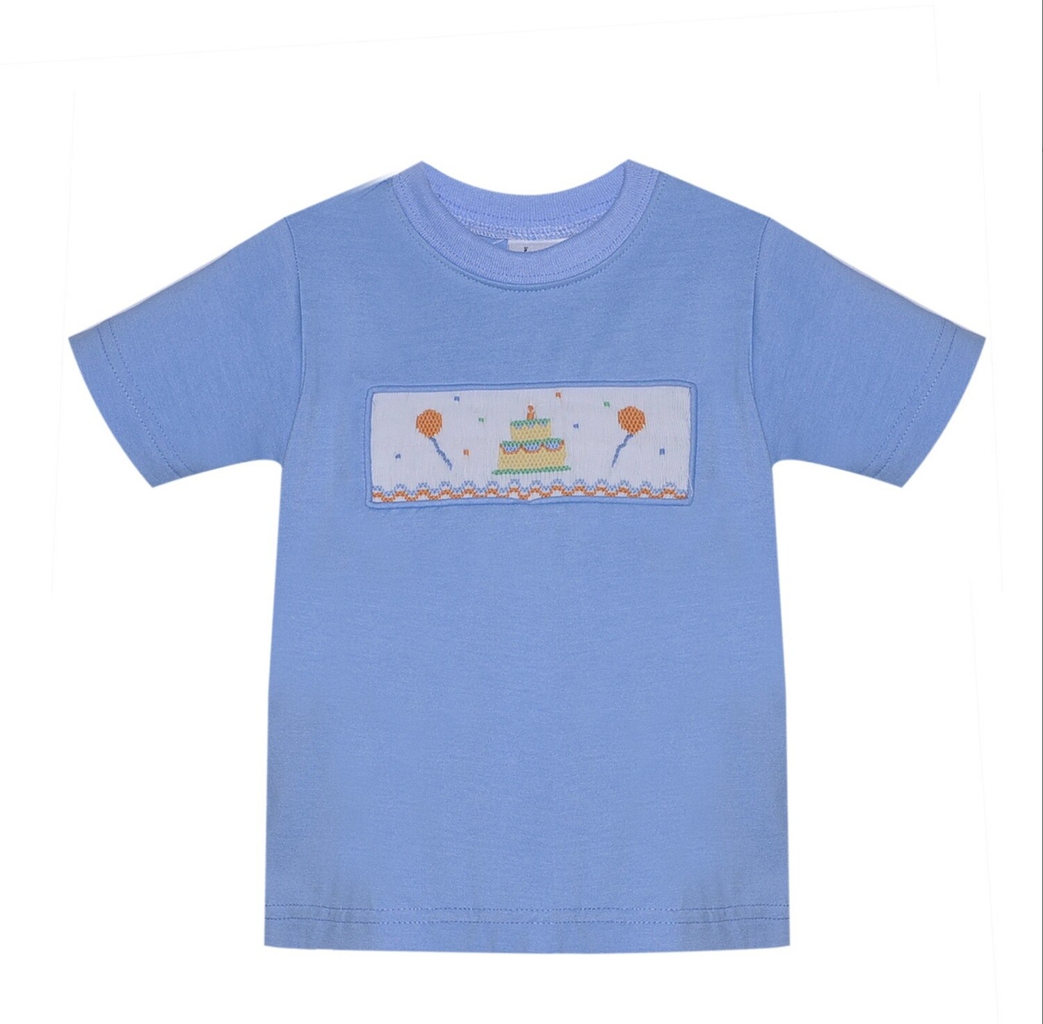HOUSTON BLUE SMOCKED BIRTHDAY SHIRT