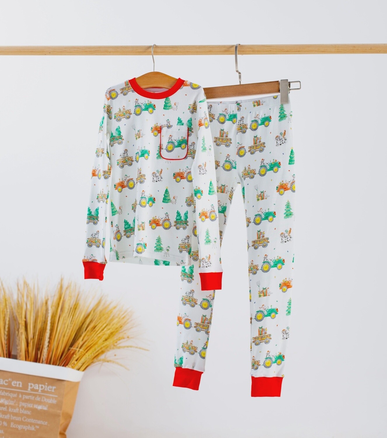 MOO-Y CHRISTMAS ORGANIC COTTON PAJAMA SET