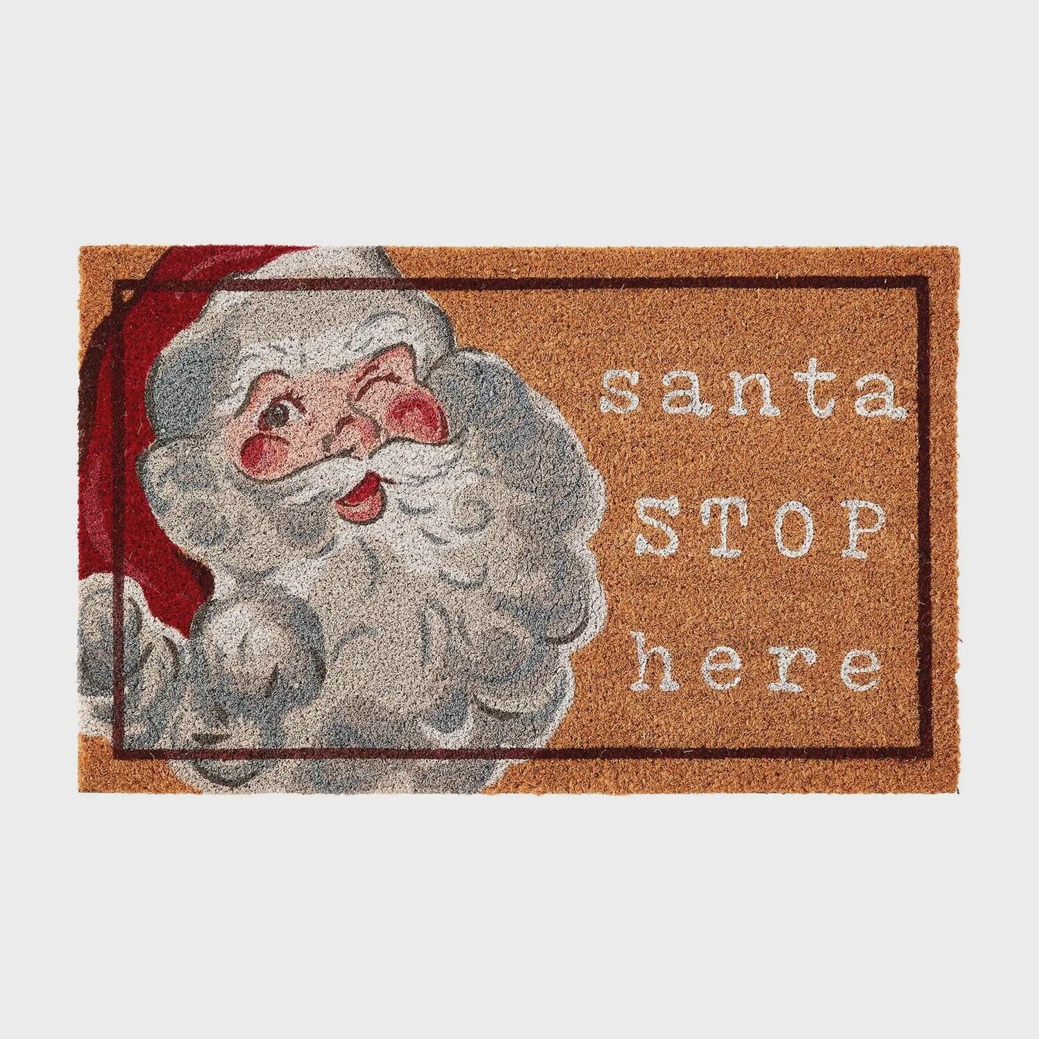 SANTA STOP HERE MAT