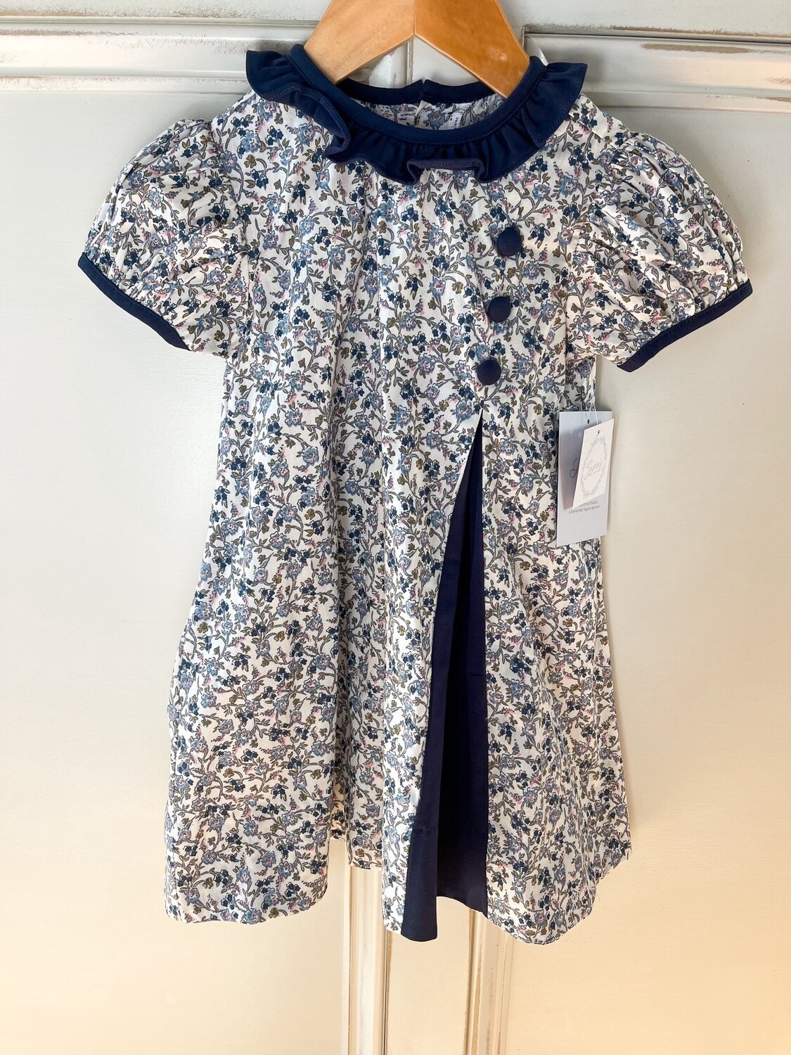 KATHERINE DRESS NAVY BLUE FLOWERS