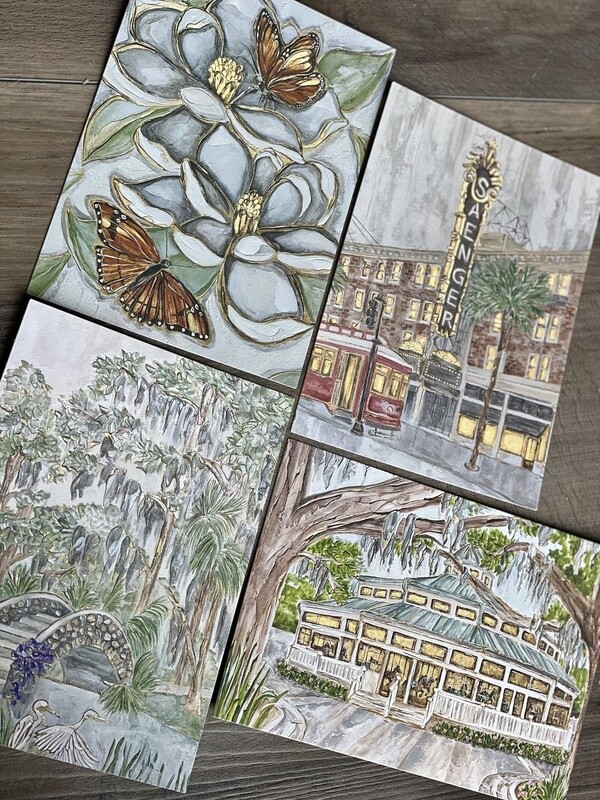 NOLA THANK YOU CARDS SET OF 4