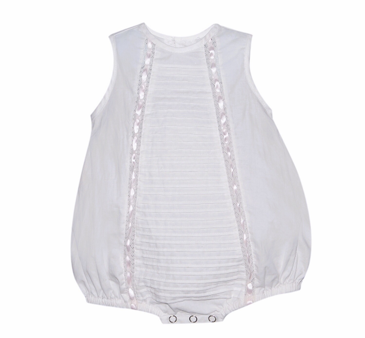 CAMERON WHITE BUBBLE W/ CREAM RIBBON