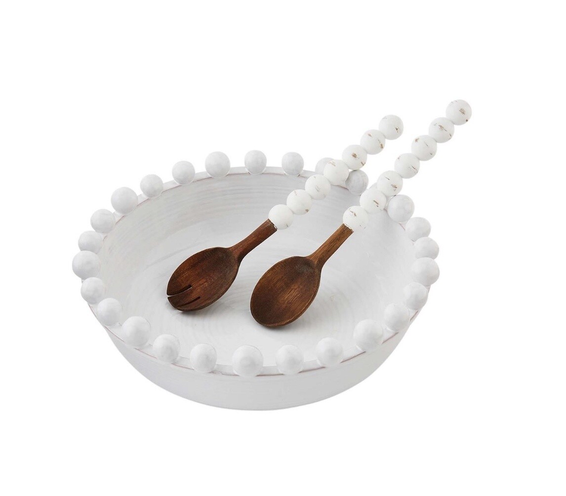 BEADED SERVING BOWL SET