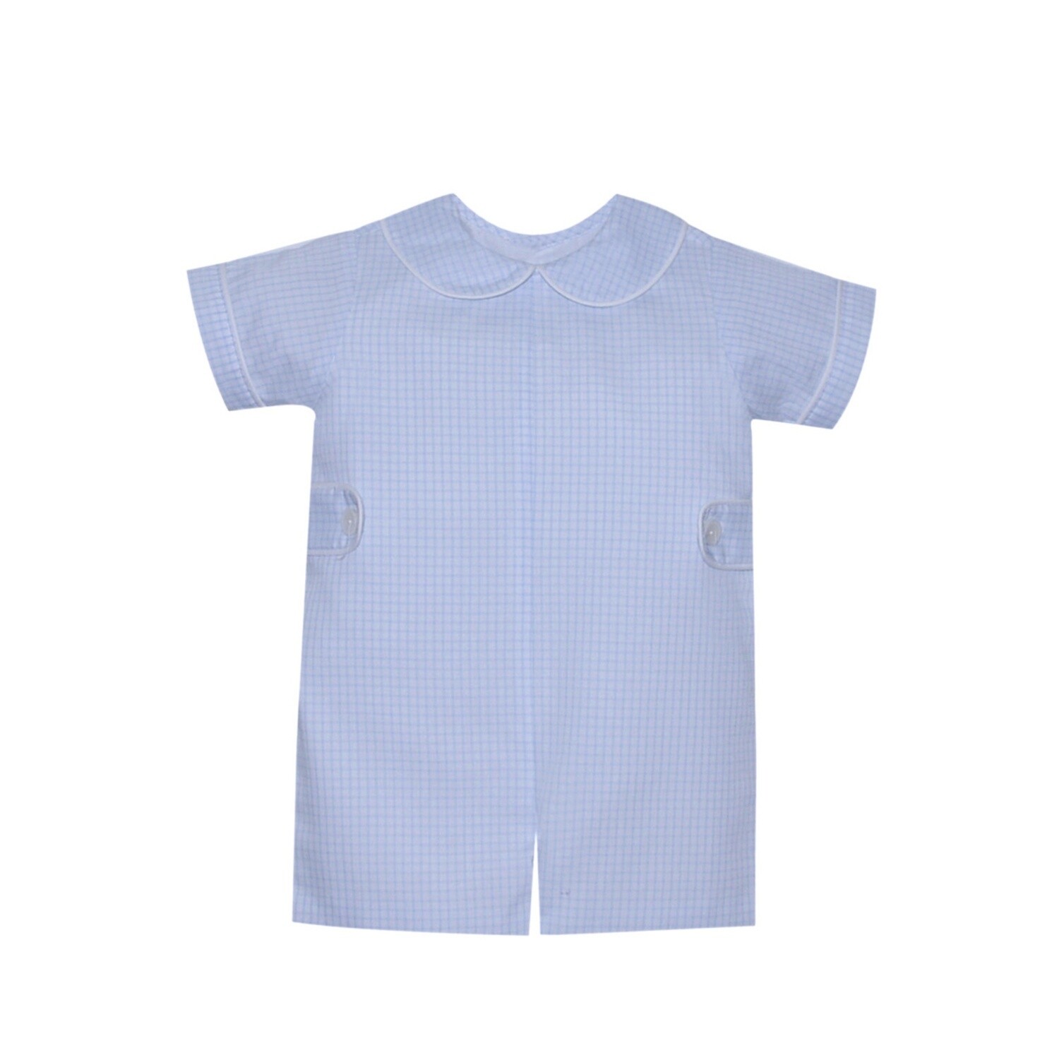 WILLIAM ROMPER BLUE SQUARE