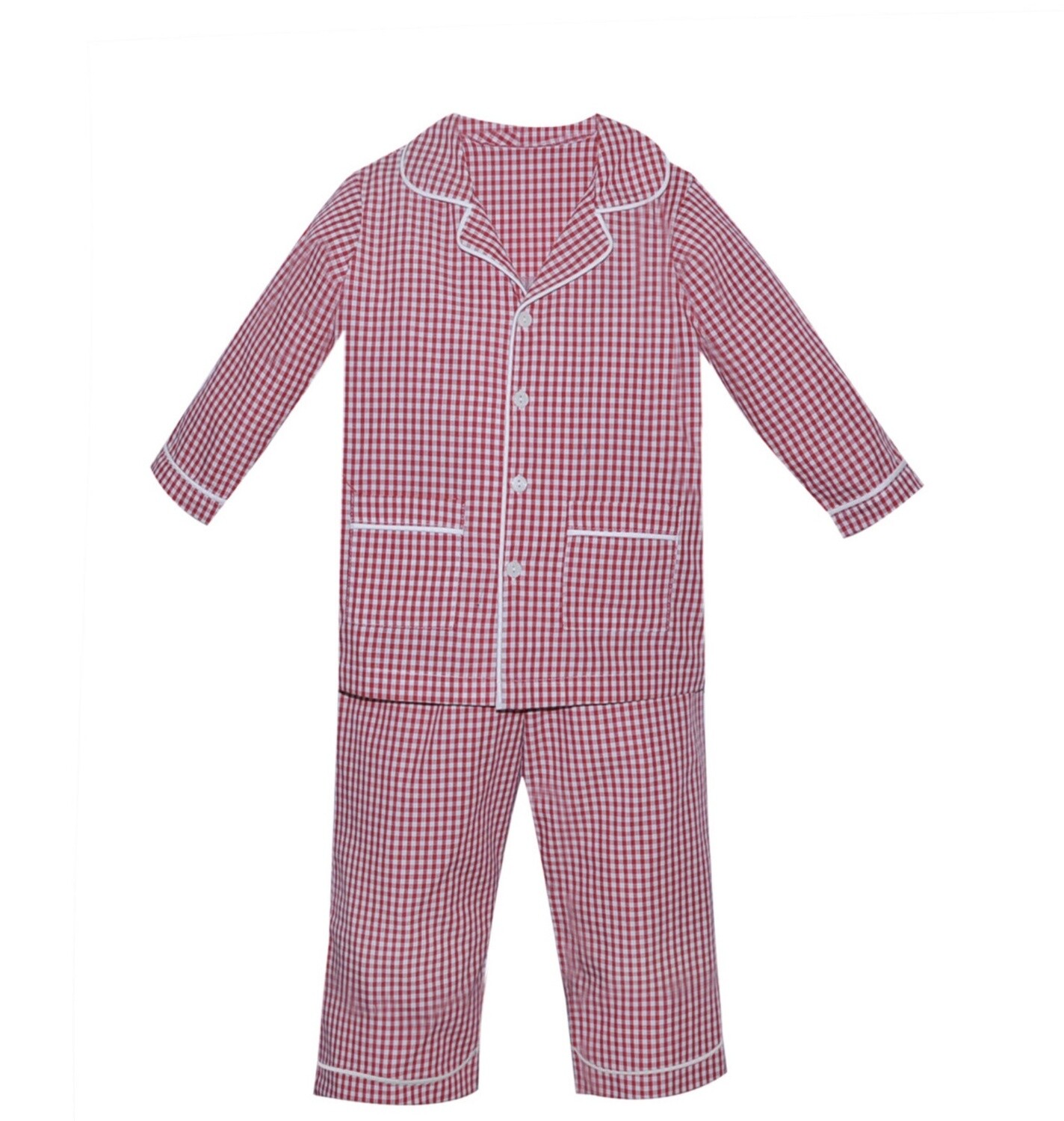 LANDRY RED GINGHAM LOUNGEWEAR